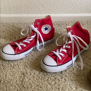 Red High Top Converse